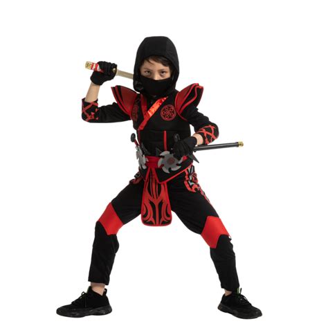 Our Spooktacular Creations Red Ninja Costume For Girls Cosplay Child