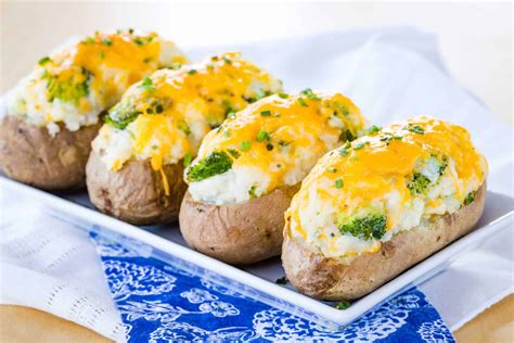 Broccoli Cheese Stuffed Baked Potatoes Cupcakes And Kale Chips