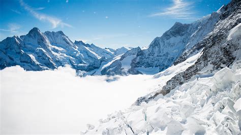 Bernese Alps Winter Mountains 4k Wallpapers Hd