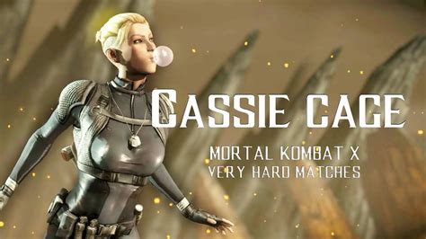 Mortal Kombat X Very Hard Cassie Cage Spec Ops X Kano Cybernetic