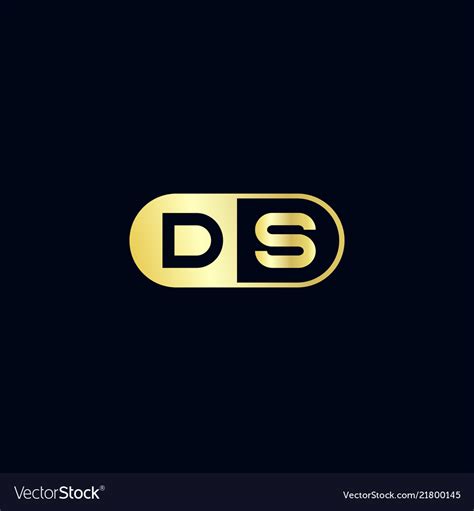 Initial Letter Ds Logo Template Design Royalty Free Vector