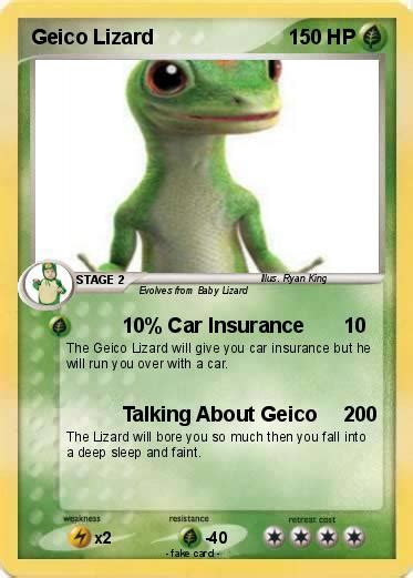 Dog bite insurance is crucial for any responsible pet owner in securing yourself from liability should your dog bite an individual and cause harm. Pokémon Geico Lizard 2 2 - 10% Car Insurance - My Pokemon Card