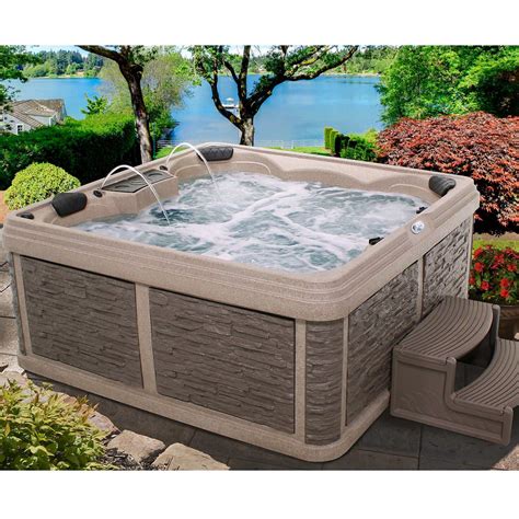With almost all the features of a profession spa, the hot tub provides you the best hot water therapy. Evolution Spas Rockport 27-Jet 5 or 6-person Spa, Plug-N ...
