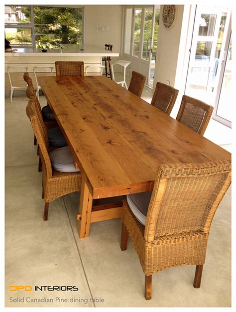 Solid Canadian Pine dining table | Pine dining table, Dining table, Rustic dining table