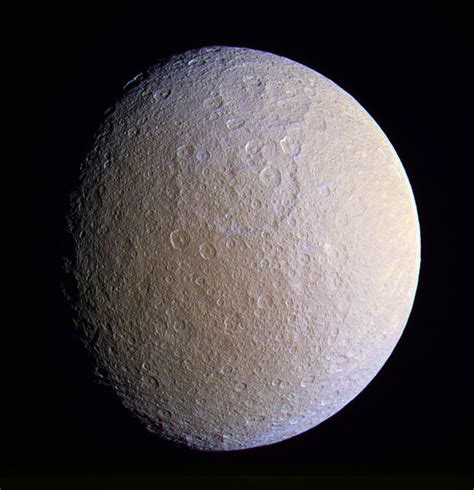 Saturns Moon Rhea Edge Prints