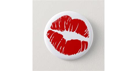 Big Large Lips Kiss Giant Lips Huge Kissing Mouth Pinback Button Zazzle