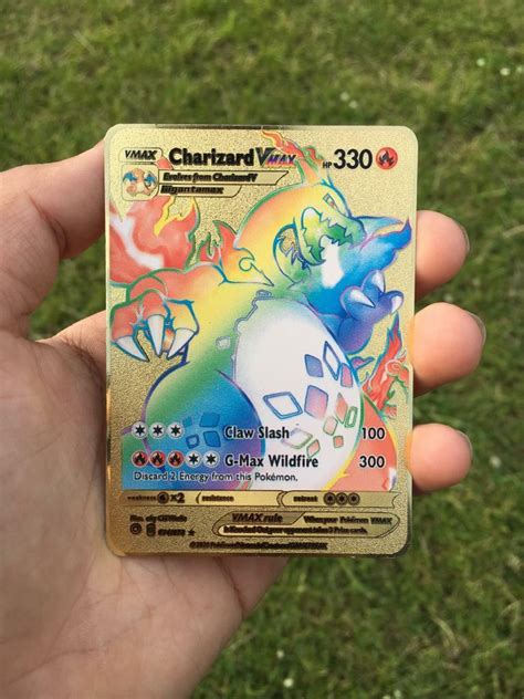 Champions Path Charizard Vmax Ultra Rare Pokémon Tcg Gold Custom Made