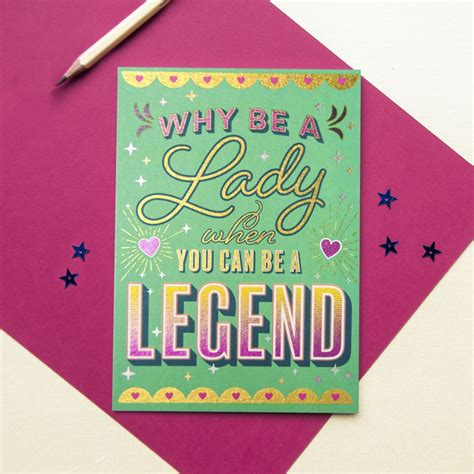Lady Legend Friendship Card Cath Tate Cards