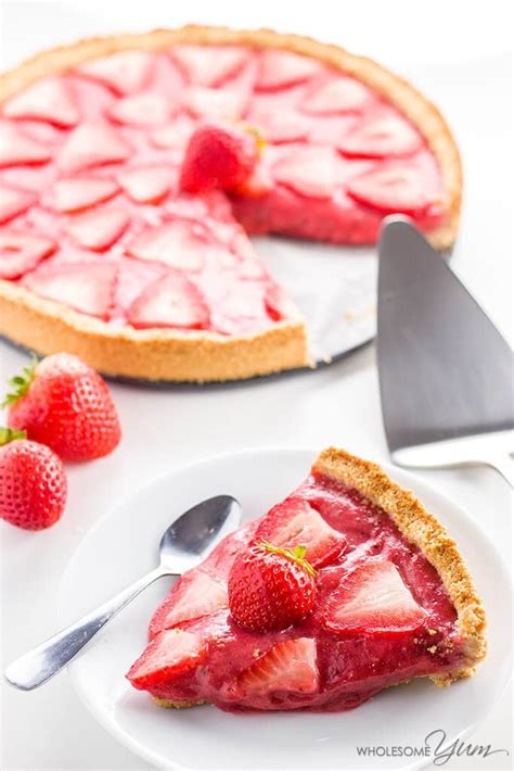 5 Ingredient Easy Strawberry Tart Paleo Low Carb