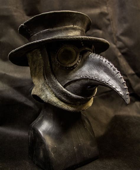 Traditional Plague Doctor Mask With Hat Plague Mask Plague Doctor