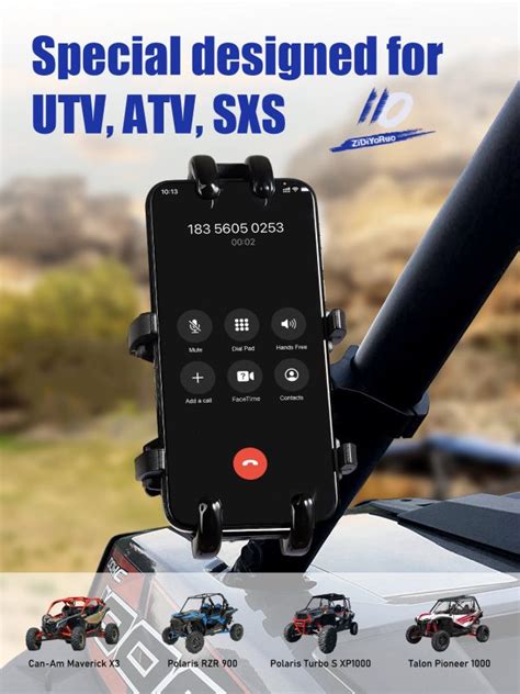 Utv Phone Mount Holder B0b3vynkph Sxs Accessories