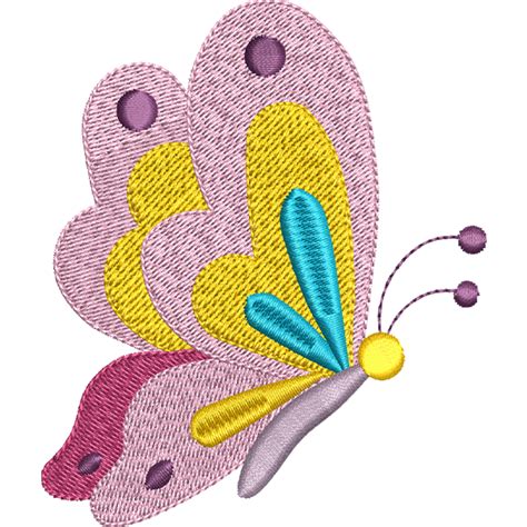 Baby Pink Butterfly Design 10k Best Embroidery Designs