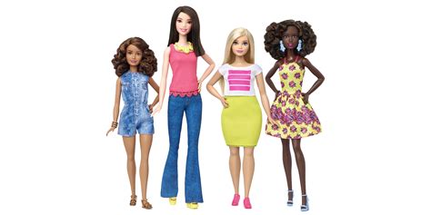 barbie gets more realistic with three new body types