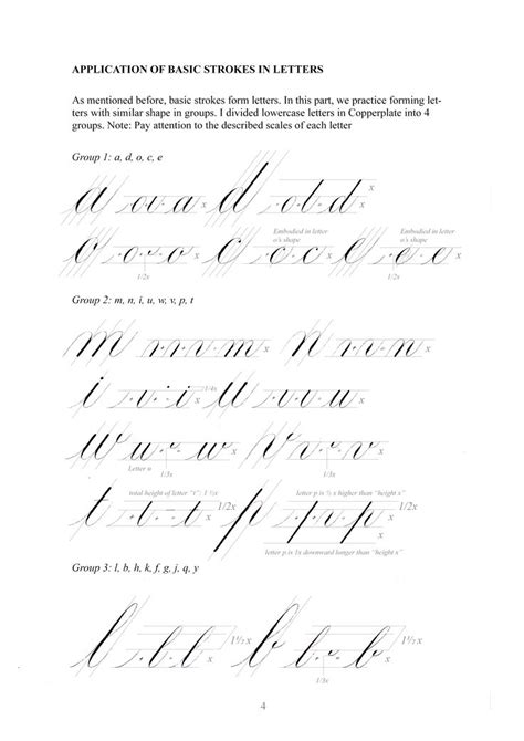Copperplate Calligraphy Worksheet Set Includes Drills 48 Off