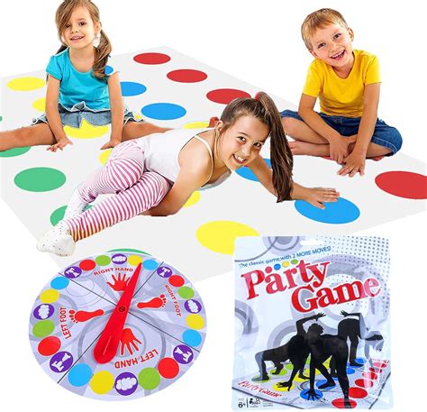 Lithyc Twister Géant Twister Jeux Pour Les Enfants De 6 Ans Et Plus