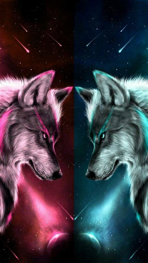 Fire And Ice Wolves Wallpapers Wallpaper Cave