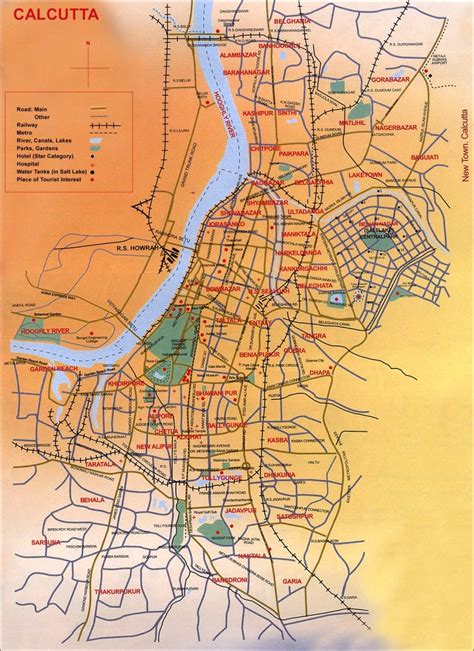 Calcutta India Map