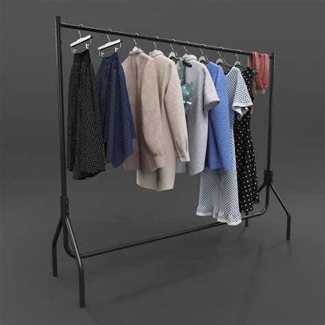 set casual clothes hanger 3d model turbosquid 1469100