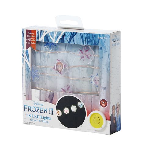 Disney Frozen 2 Anna And Elsa Acrylic String Lights Multi Color Kids