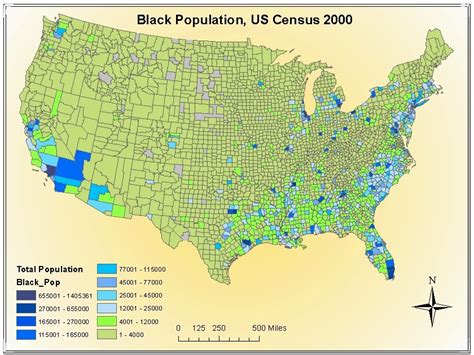 Maps African American Population With Us Census Data