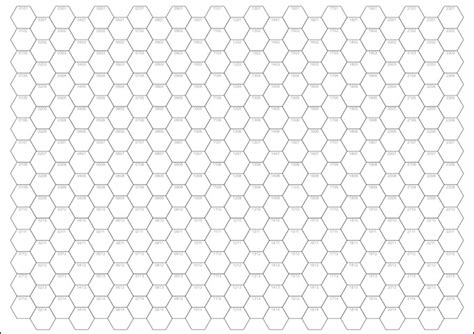 A4 Numbered Hex Pad By Peter Regan —kickstarter