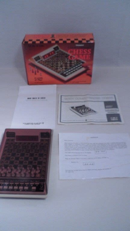 Euc Vintage Tandy Handheld Electronic Computerized Chess Game Works