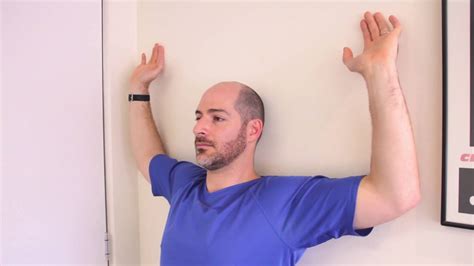 Postural Exercise Wall Angel Youtube