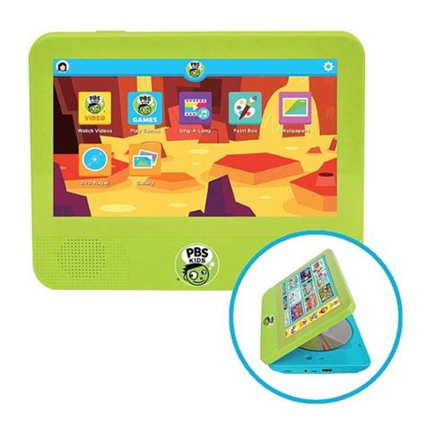 Pbs Kids Playtime Pad 7” Tablet With Dvd Player And Bonus Dvd 16gb Wifi