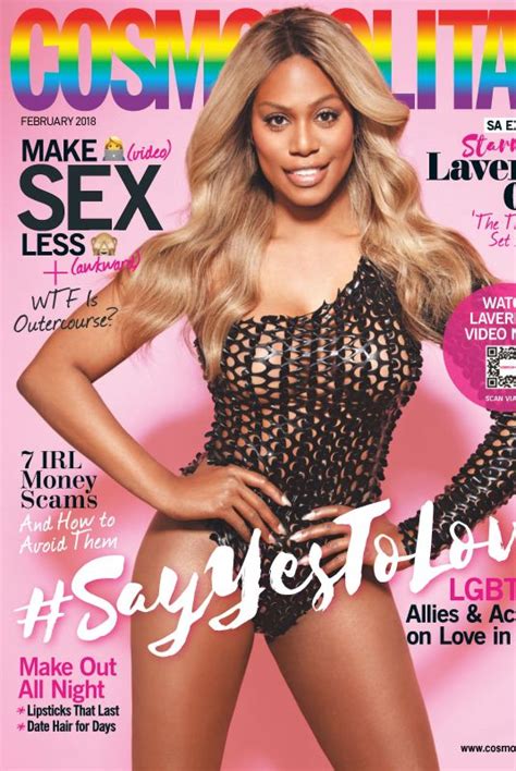 Laverne Cox In Cosmopolitan Magazine South Africa February 2018 Issue