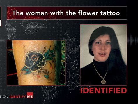 ‘woman With The Flower Tattoo Finally Identified 31 Years After Her
