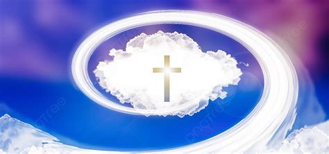 Cross Of Jesus In Clouds Background Cross Jesus Clouds Background