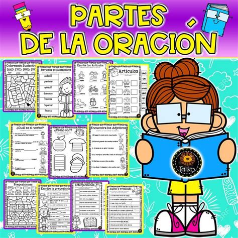 Spanish Parts Of Speech Partes De La Oración Homeschool Elementary