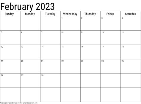 Top 5 Picks For Printable February 2023 Calendars Calendarsreview