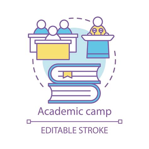 Academic Camp Concept Icon Knowledge Educational Club Community Idea