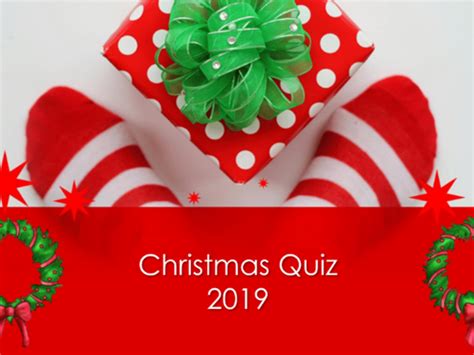 Christmas Quiz 2019 Teaching Resources