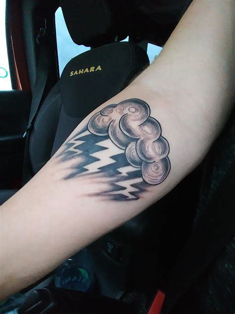 Storm clouds tattoo done at classic tattoo : r/tattoo