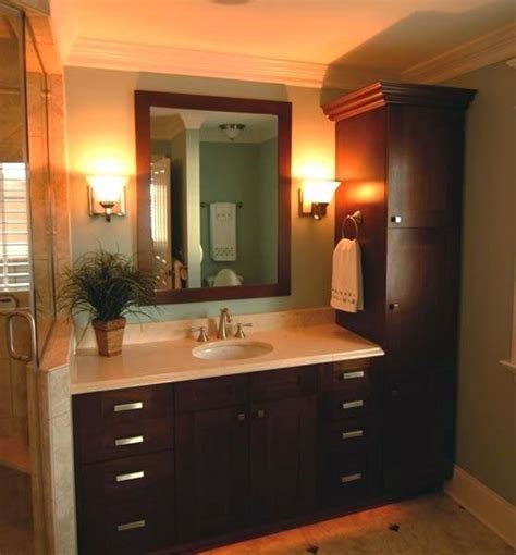 Sink base cabinets bathroom tall cabinets bathroom wall cabinets mirror cabinets. Bathroom Vanity With Linen Cabinet