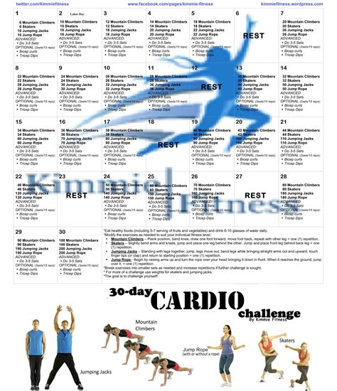 30 Day Cardio Challenge September 2013 Kimmiefitness