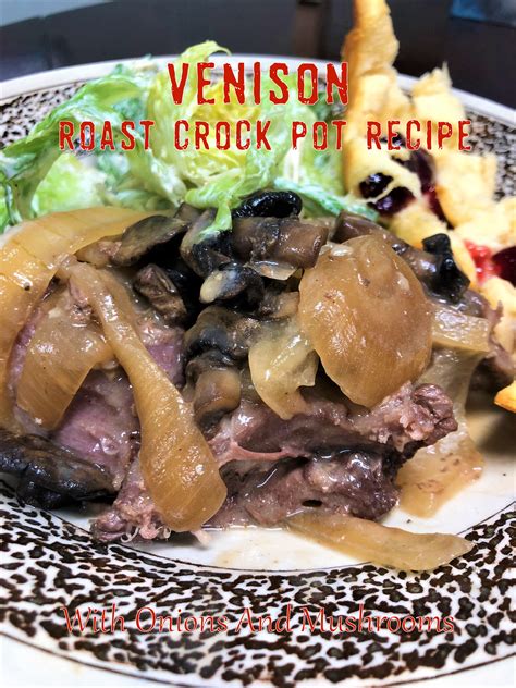 Onion And Mushroom Venison Roast Crock Pot Recipe | Pot roast crock pot