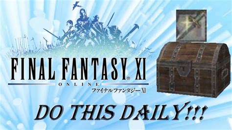 We did not find results for: FFXI New/Returning Players Guide: DO THIS DAILY! - YouTube