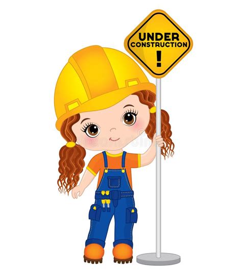 Construction Girl Stock Illustrations 13572 Construction Girl Stock