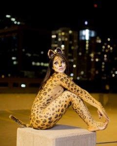 Full Body Paint Cheetah Costume Female Body Paintings Camouflage