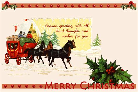 Annes Creative Cornucopia Old Fashioned Christmas Postcard