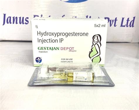 hydroxyprogesterone 500 mg injection packaging type dispo pack packaging size 500mg 2ml at