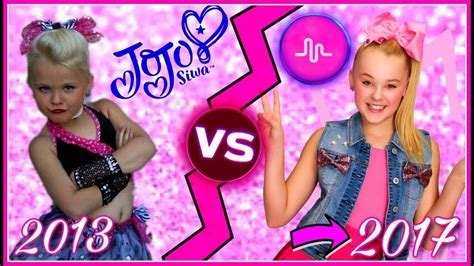 jojo siwa best musical ly then and now jojo siwa before and after musicallys youtube