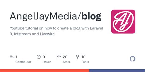 Github Angeljaymedia Blog Youtube Tutorial On How To Create A Blog With Laravel 8 Jetstream