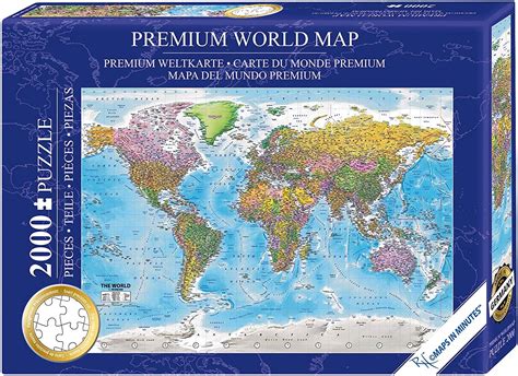 Close Up Xxl World Map Jigsaw Puzzle 2000 Pieces The World 97 X 68