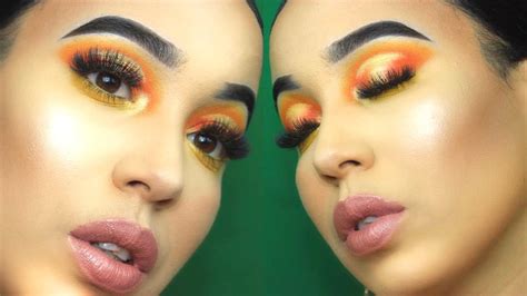 Maquillaje En Tonos Naranja 🍊 SÚper FÁcil Youtube