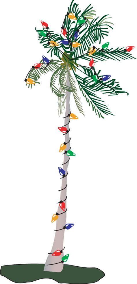 Christmas Palm Tree Clip Art