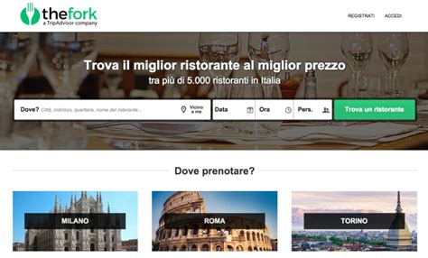 Tripadvisor Lancia The Fork Un Immenso Portale Per Prenotare Il Nostro